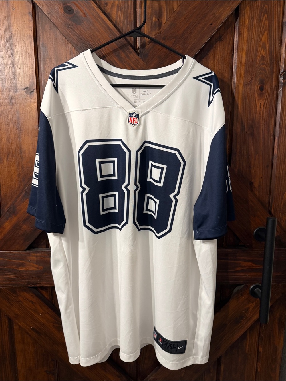 Nike Dallas Cowboys #88 Lamb White and Navy Football Jersey